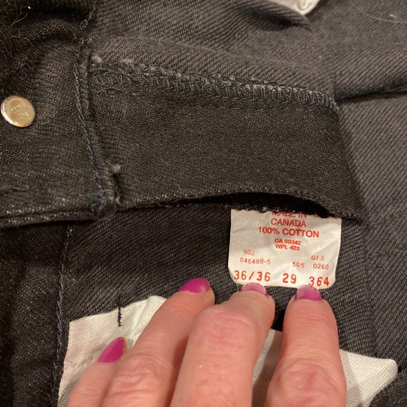 Levi Strauss & Co. Black 505 Jeans W36 L36 Never Worn - Picture 3 of 13